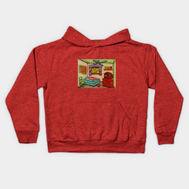 Egiptian Spell Kids Hoodie by Majenye